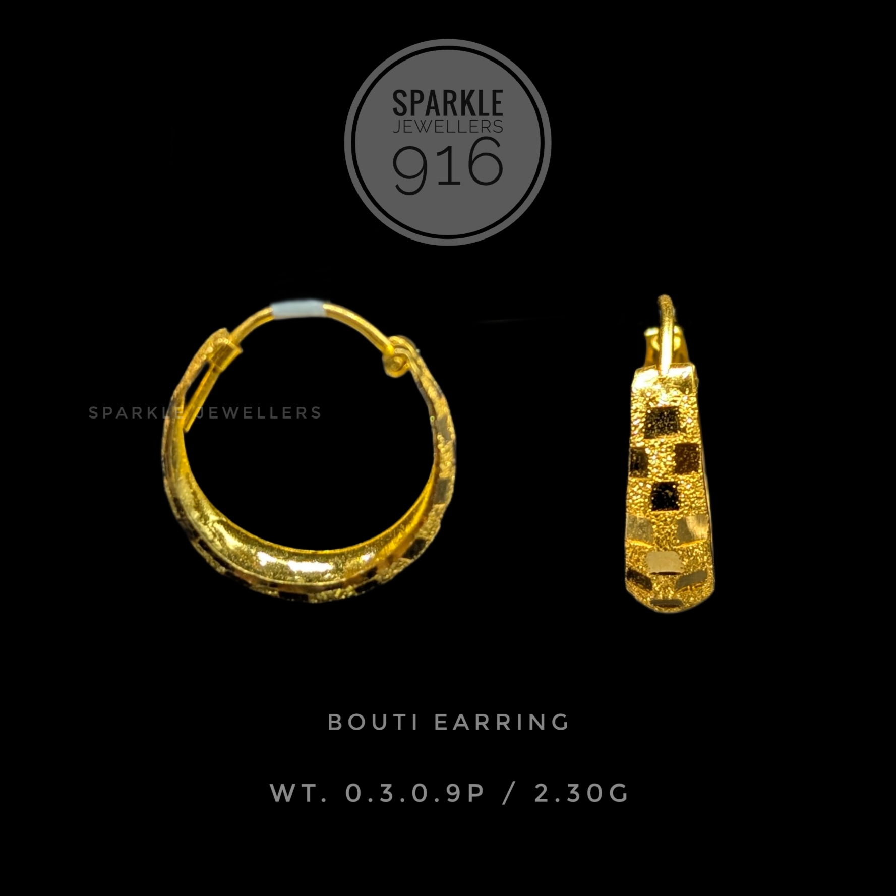 22k Gold Bauti Earrings | Sparkle Jewellers