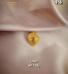 22k Gold Heart Shaped Locket