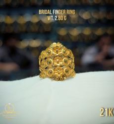 21K Gold Premium Bridal Finger Ring