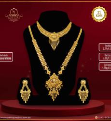 21K Gold Traditional Jewelry Set