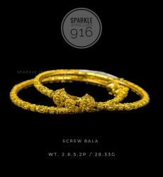 22k Gold Screw Bala