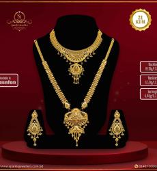 21k Gold Necklace Bridal Designs Jewellery