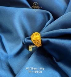 Ladies Fancy 916 Gold Finger Ring