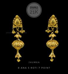 Fancy Jhumka Design Gold