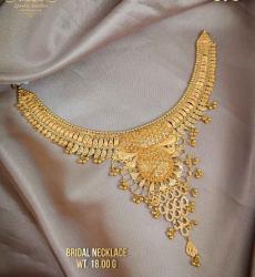 21k Gold Bridal Lightweight Necklace