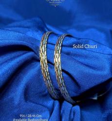 Beautiful Dubai Gold Solid Churi