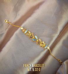 22K Lightweight Gold Fancy Bracelet