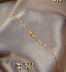 22K Gold Fancy Ball Chain Bracelet