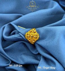 22k Dubai Lightweight Finger Ring