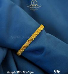 Sleek Braided 22k Gold Rope Bangle