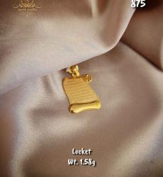 Ayat Al-Kursi 21k Gold Locket