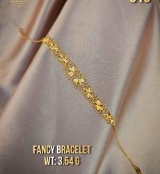22 Karat Gold Floral Fancy Bracelet