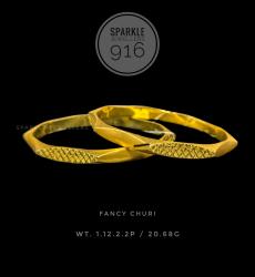 22k Gold Churi Fancy Bangles