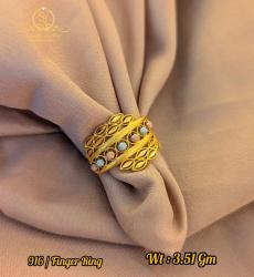 Colorful Trendy 22k Gold Ring