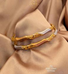 916 Solid Gold Fancy Bangles