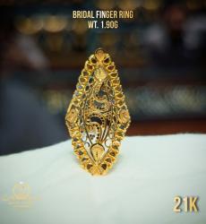 21 Karat Gold Bridal Finger Ring