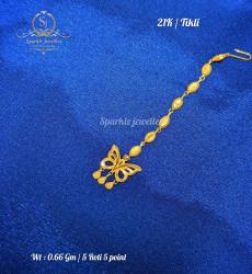 Butterfly 21k Gold Tikli