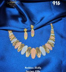 Beautiful Dubai Gold Necklace Set
