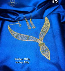 21k Light Weight Bridal Necklace Set