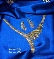 Dubai Gold Jewelry Necklace Sets