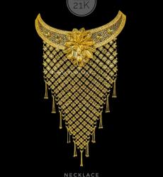 Gold Luxury Kontho Necklace