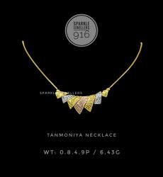 22 KDM Gold Tanmoniya Necklace