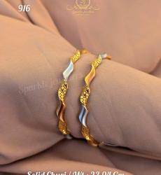 916 Tri-Tone Gold Solid Churi