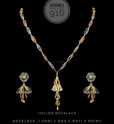 22k Italian Gold Chain Necklace