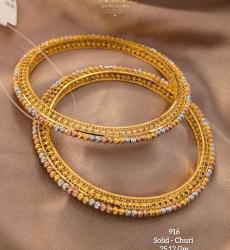 Daily Wear Stylish 22k Gold Bangles