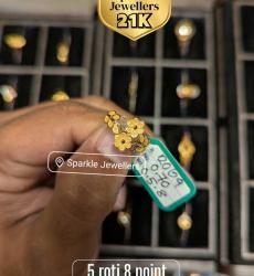 21k Gold Flower Finger Ring