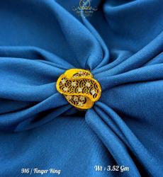 22KDM Premium Gold Ladies Ring