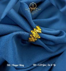 916 Hallmark Women Gold Finger Ring