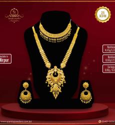 Elegant 21k Gold Bridal Jewellery Sets