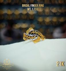 21K Gold Bridal Finger Ring