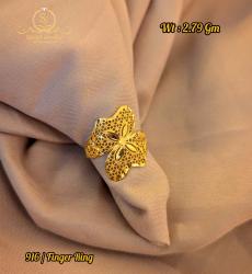 Butterfly 22k Gold Finger Ring