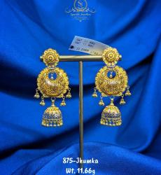 Laxury Jhumka Chandbali Earrings