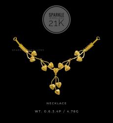 21k Light Weight Gold Necklace