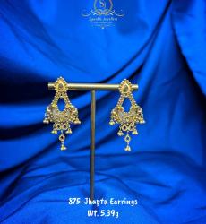Exclusive Design Jhapta 21k Gold Earrings