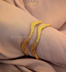 Wave Pattern 916 Gold Bangles