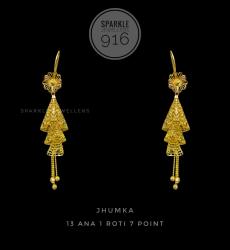 Traditional 3 Layered Jhumka Earrings