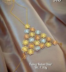Elegant Floral 916 Gold Ratan Chur