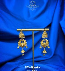 Elegance 21k Gold Jhumka Earrings