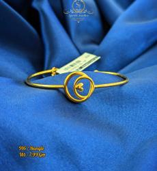22k Gold Lightweight Ladies Bangle