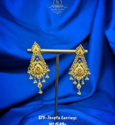 21 Karat Gold Jhapta Earring