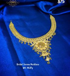 Bridal Jewelry 21K Gold Joroa Necklace