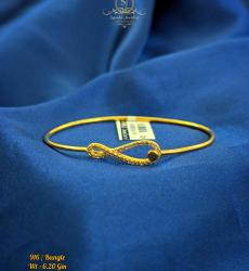 Elegance 916 Lightweight Gold Bangle 