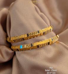 Exclusive Dubai Gold Solid Churi