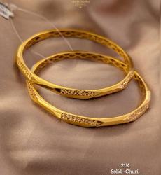 21K Solid Gold Churi (bangles)