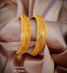 Fancy 21K Gold Solid Chur