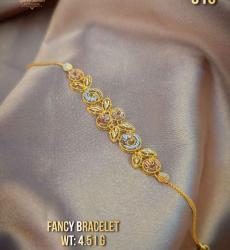 22K Gold Fancy Floral Bracelet